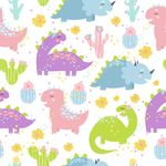 Papel de Parede Infantil Dinossauros