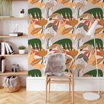 Papel de Parede Boho Floral Abstrato