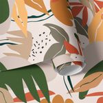Papel de Parede Boho Floral Abstrato
