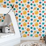Papel de Parede Infantil Planetas