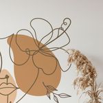 Adesivo de Parede Mulher Floral Boho