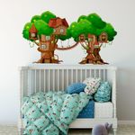 Adesivo de Parede Infantil Casa na Árvore