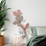 Adesivo de Parede Flores Boho Chic