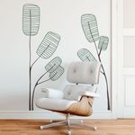 Adesivo de Parede Árvore Abstrata Linhas