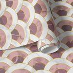 Papel de Parede Arcos Abstratos Gold Rose