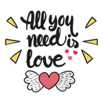 Adesivo de Parede All Youo Need Is Love