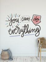 Adesivo de Parede Frase You Can do Everything