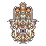 Adesivo de Parede Hamsa Mão de Fátima