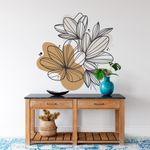 Adesivo de Parede Floral Boho