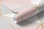 Papel de Parede Geométrico Line Gold Rose