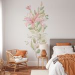 Adesivo de Parede Floral Lírios