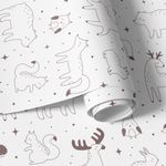 Papel de Parede Infantil Animais Minimalista