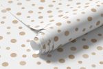 Papel de Parede Infantil Bolinhas Tons de Nude