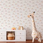 Papel de Parede Infantil Arco Íris Boho