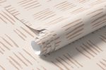 Papel de Parede Geométrico Taços Alinhados Bege