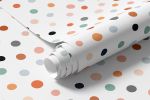 Papel de Parede Infantil Bolinhas Assimétricas