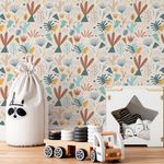 Papel de Parede Infantil Selva Abstrata