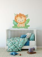 Adesivo de Parede Infantil Leão Baby