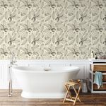 Papel de Parede Folhas Desenhadas