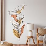 Adesivo de Parede Floral Boho Tulipas
