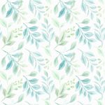 Papel de Parede Folhagens Delicadas Aquarela