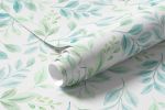 Papel de Parede Folhagens Delicadas Aquarela