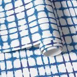 Papel de Parede Xadrez Irregular Azul