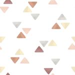Papel de Parede Triângulos Minimalistas Aquarela