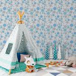Papel de Parede Infantil Couro Bolinha (Imita Textura)