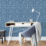 Papel de Parede Tecido Jeans Galhos (Imitação Textura)