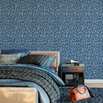 Papel de Parede Tecido Jeans Galhos (Imitação Textura)