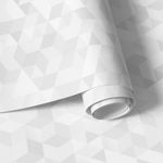Papel de Parede Triângulos Em Tons de Cinza Claro
