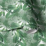 Papel de Parede Estampa de Folhas Tropicais
