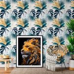 Papel de Parede Floral Tropical Folhagens
