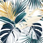 Papel de Parede Floral Tropical Folhagens