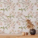 Papel de Parede Flores de Cerejeira Brancas