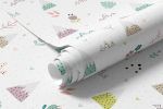 Papel de Parede Montanhas Flores e Ramos