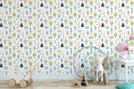 Papel de Parede Infantil Floresta Colorida