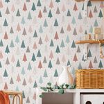 Papel de Parede Infantil Floresta de Pinheiros 