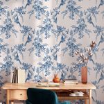 Papel de Parede Floral e Pássaros