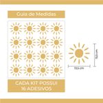 Kit Adesivo de Parede Infantil Sol