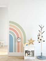 Adesivo de Parede Infantil Arco-Íris de Canto
