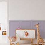 Papel de Parede Meia Parede Cercadinho Lilás