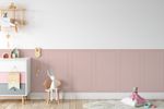Papel de Parede Meia Parede Cercadinho Rosa Ternura