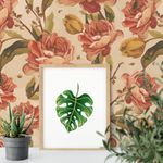Papel de Parede Floral Rosas Vintage