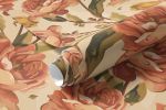 Papel de Parede Floral Rosas Vintage