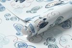 Papel de Parede Infantil Nuvens e Aviões