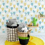 Papel de Parede Infantil Balões e Nuvens