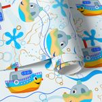 Papel de Parede Infantil Navios e Barcos