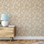Papel de Parede Imitação Mosaico Pedras